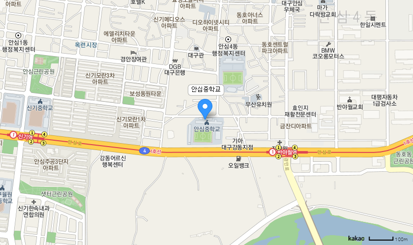 학교 찾아오시는 길 지도